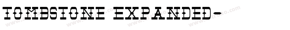 Tombstone Expanded字体转换